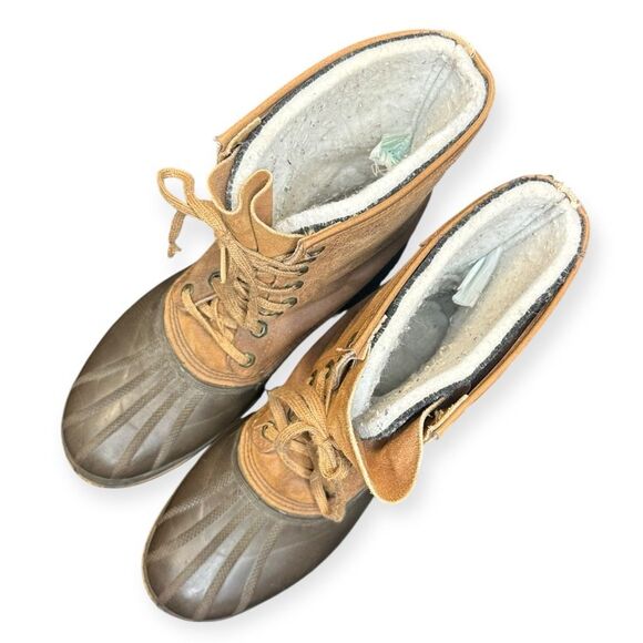 VINTAGE SOREL Men’s Brown Kaufman Ice Pac Winter Snow Boots Size 10 - Picture 6 of 7